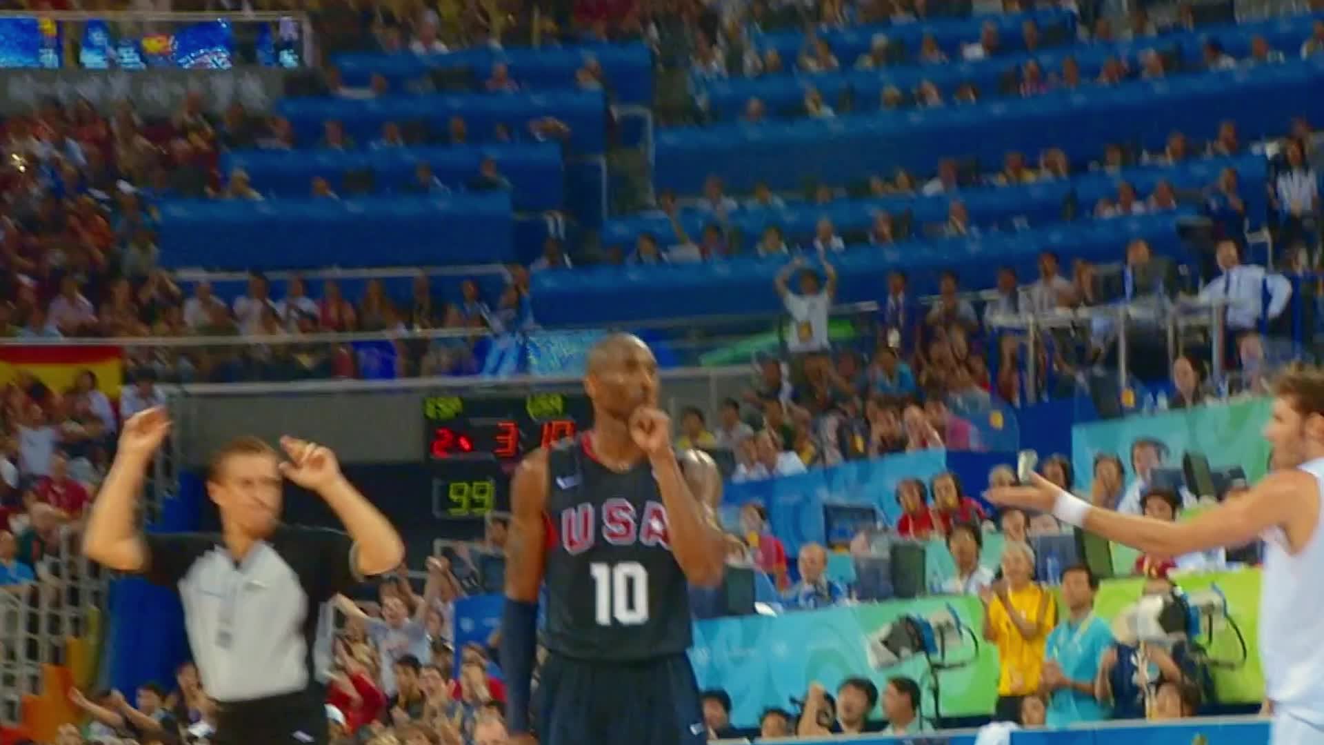 最疯狂的救赎之战！北京奥运会男篮总决赛：美国队VS西班牙队