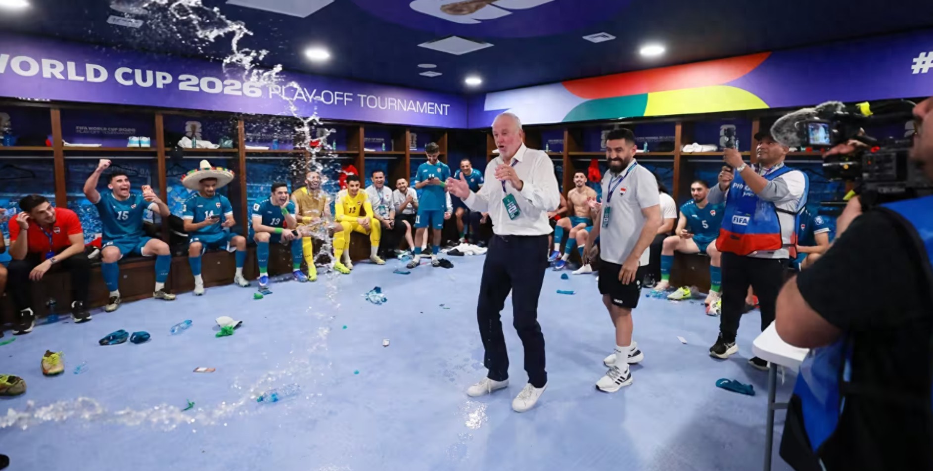 伊拉克主帅：我们走了一条最艰难的路进世界杯；感谢所有球员